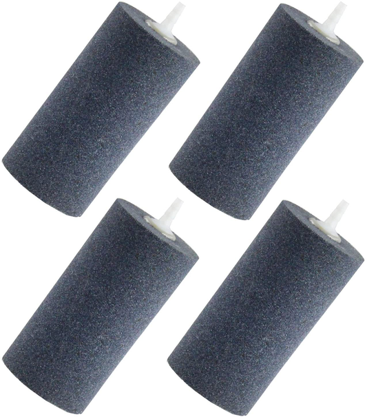 AQUANEAT Air Stone, 4 X 2 Inch Large Air Stone Cylinder, Aerator Bubble Diffuser, Air Pump Accessories for Hydroponic Growing System, Pond Circulation, Aquarium Fish Tank (4 Pack) Animals & Pet Supplies > Pet Supplies > Fish Supplies > Aquarium Air Stones & Diffusers AQUANEAT   