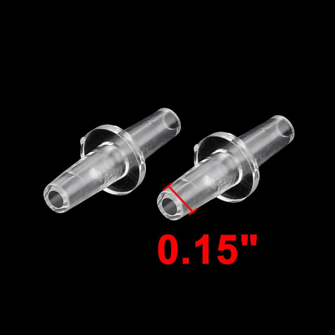 Uxcell Universal Aquarium Straight Air Line Connector Clear White 4Mm Tubing 10Pcs Animals & Pet Supplies > Pet Supplies > Fish Supplies > Aquarium & Pond Tubing uxcell   