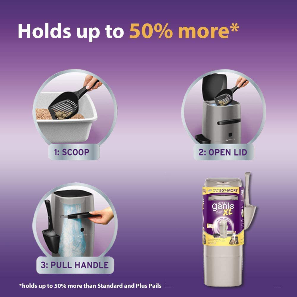 Litter Genie XL Pail Ultimate Cat Litter Disposal System Locks