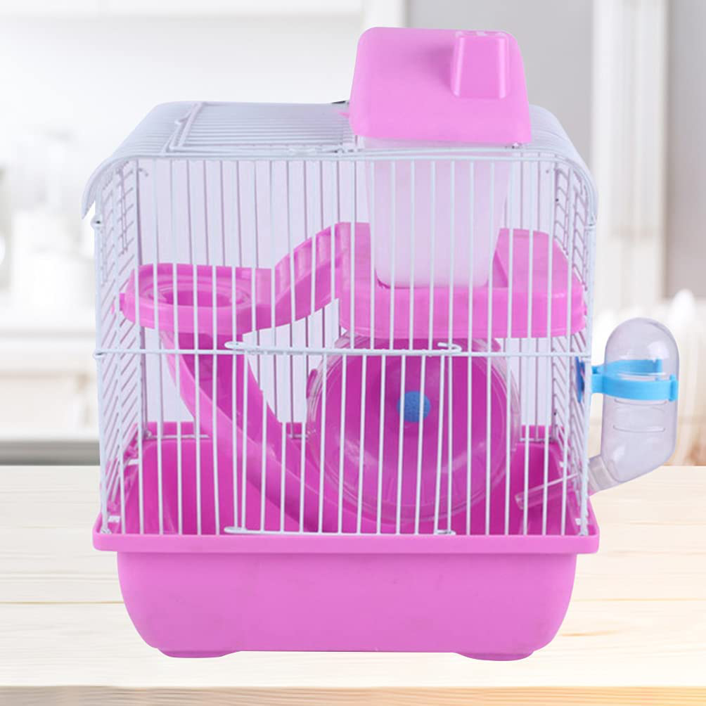 VOSAREA Hamster Cage Gerbil Haven Habitat Small Animal Cage Includes Play Slide Exercise Wheel Hamster Hide- Out Water Bottle (Light Blue) Animals & Pet Supplies > Pet Supplies > Small Animal Supplies > Small Animal Habitats & Cages VOSAREA   