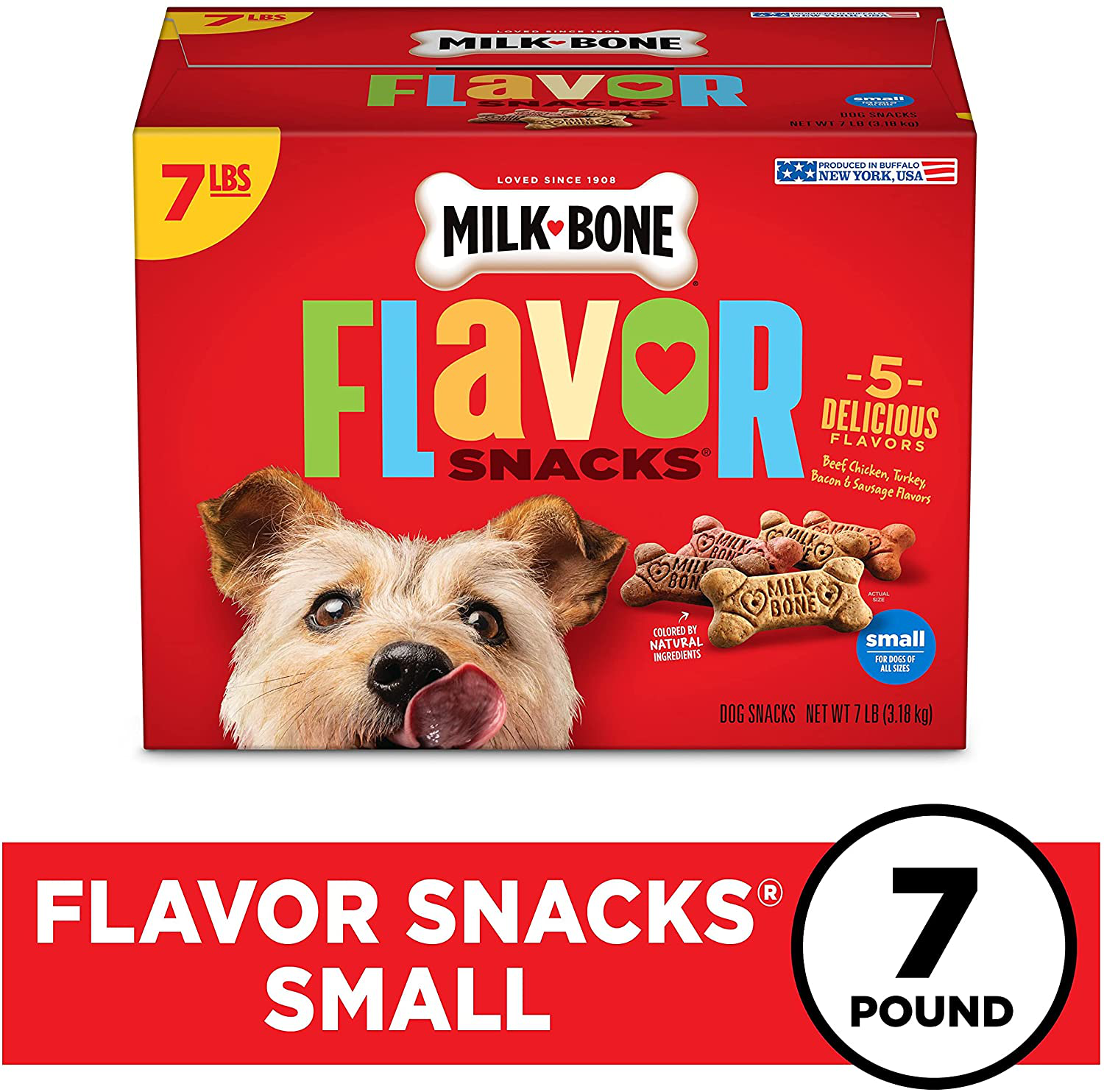 Milk-Bone Flavor Snacks Dog Treats Animals & Pet Supplies > Pet Supplies > Small Animal Supplies > Small Animal Treats Milk-Bone   