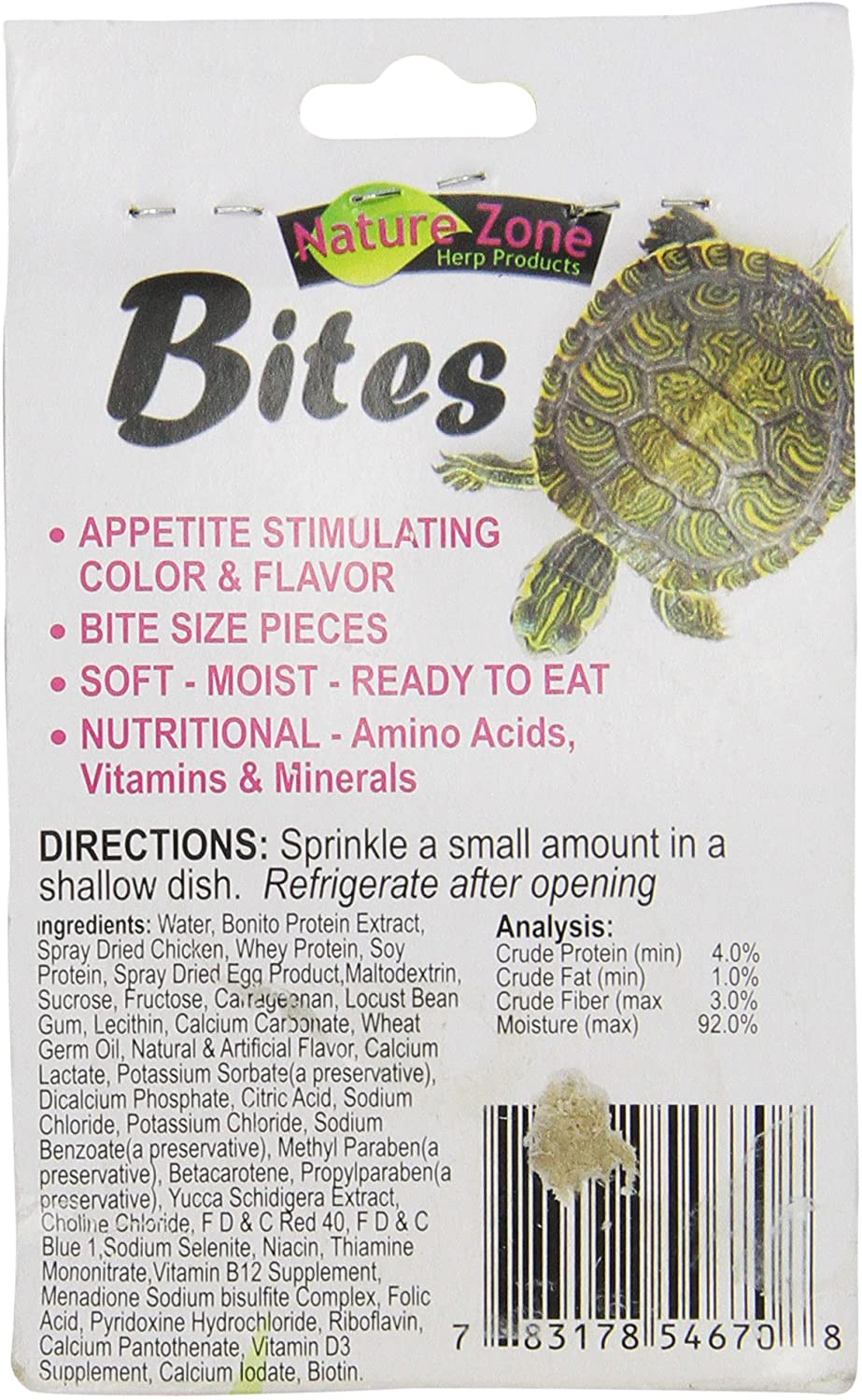 Nature Zone Snz54670 Bites Soft Moist Food for Aquatic Turtles, 2-Ounce Animals & Pet Supplies > Pet Supplies > Small Animal Supplies > Small Animal Food Nature Zone   