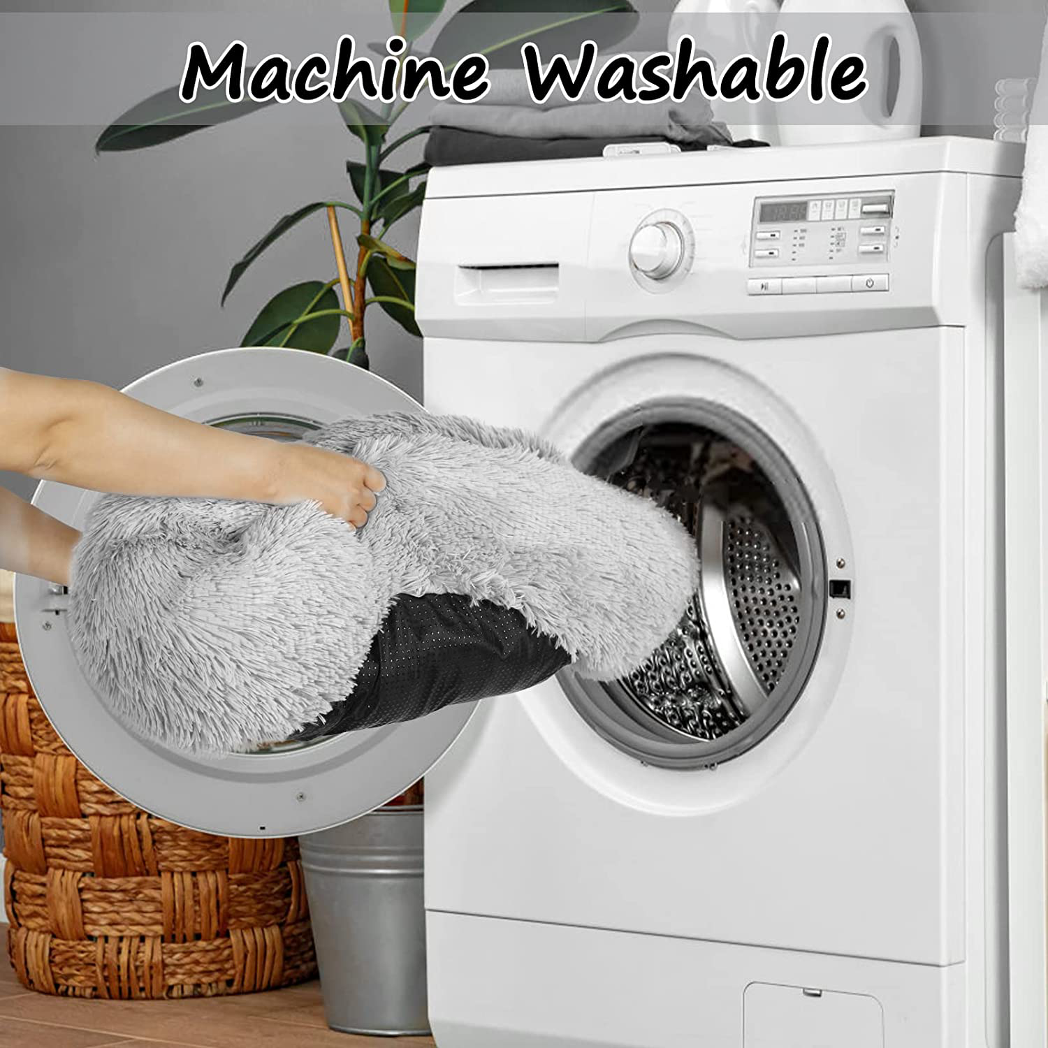 Dog bed sales in washing machine