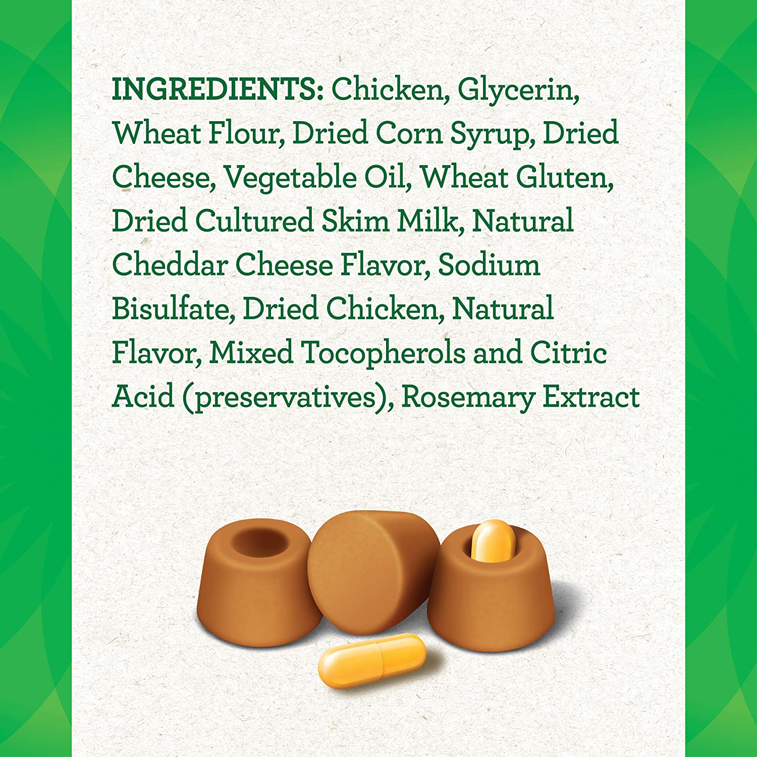 Greenies Pill Pockets Natural Dog Treats, Capsule Size, Cheese Flavor Animals & Pet Supplies > Pet Supplies > Small Animal Supplies > Small Animal Treats Greenies   