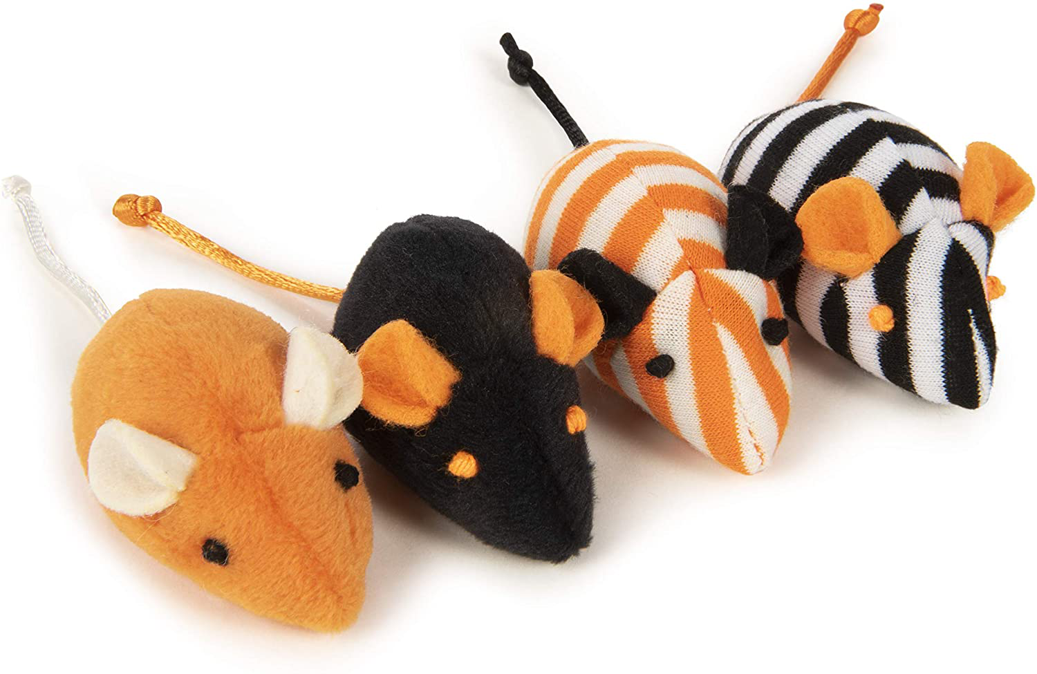 Smartykat, Skitter Mice, Soft Plush Cat Toys, Catnip Filled, Pure, Potent, Halloween Themed, Set of 4, Orange, One Size, 38063 Animals & Pet Supplies > Pet Supplies > Cat Supplies > Cat Toys SmartyKat   