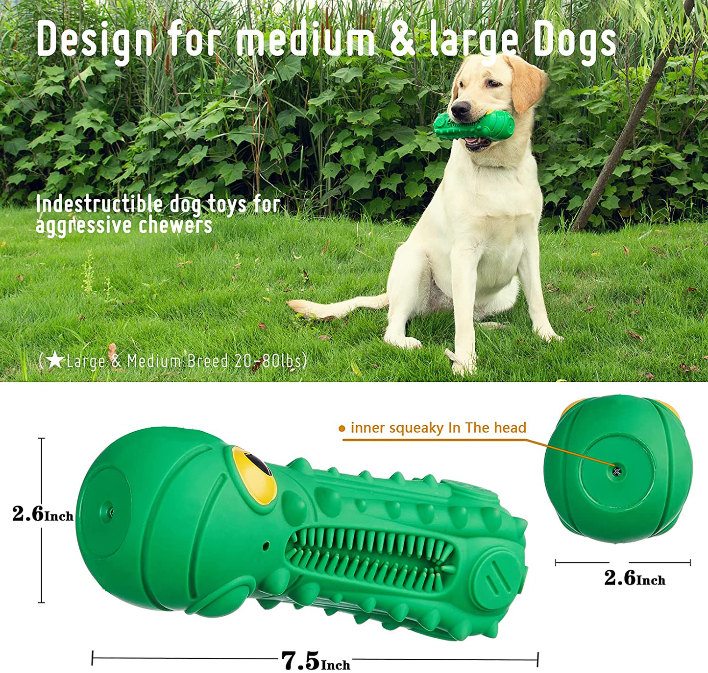 Nakanon Dog Toys for Aggressive Chewers, Dog Chew Toy for Large/Medium Breed,Milk Flavor Animals & Pet Supplies > Pet Supplies > Dog Supplies > Dog Toys Nakanon   