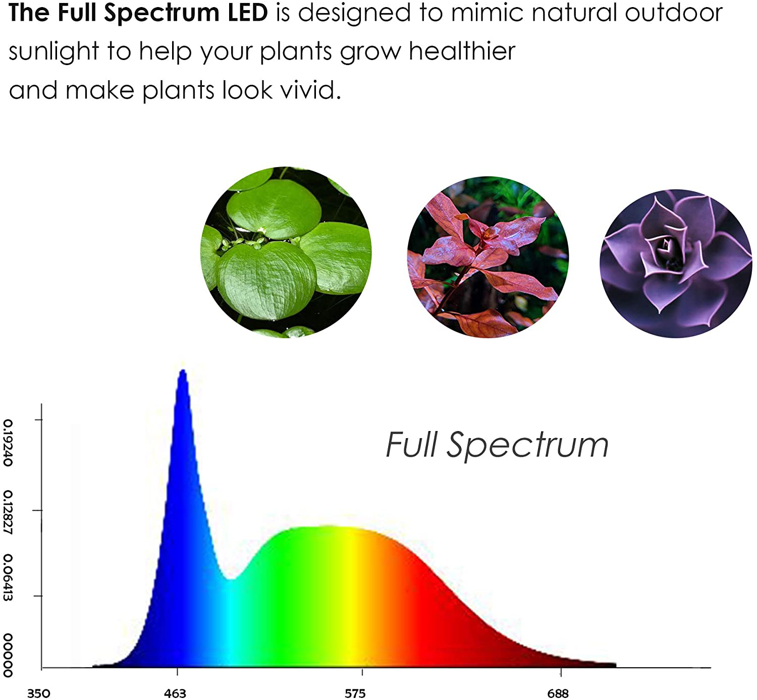 Full Spectrum LED Light with Bamboo Board, Fits Aquarium Nano Tank, Betta Fish Tank, Potted Plants, Succulent, Miniature Landscape Animals & Pet Supplies > Pet Supplies > Fish Supplies > Aquarium Lighting HIRO AQUATICS   