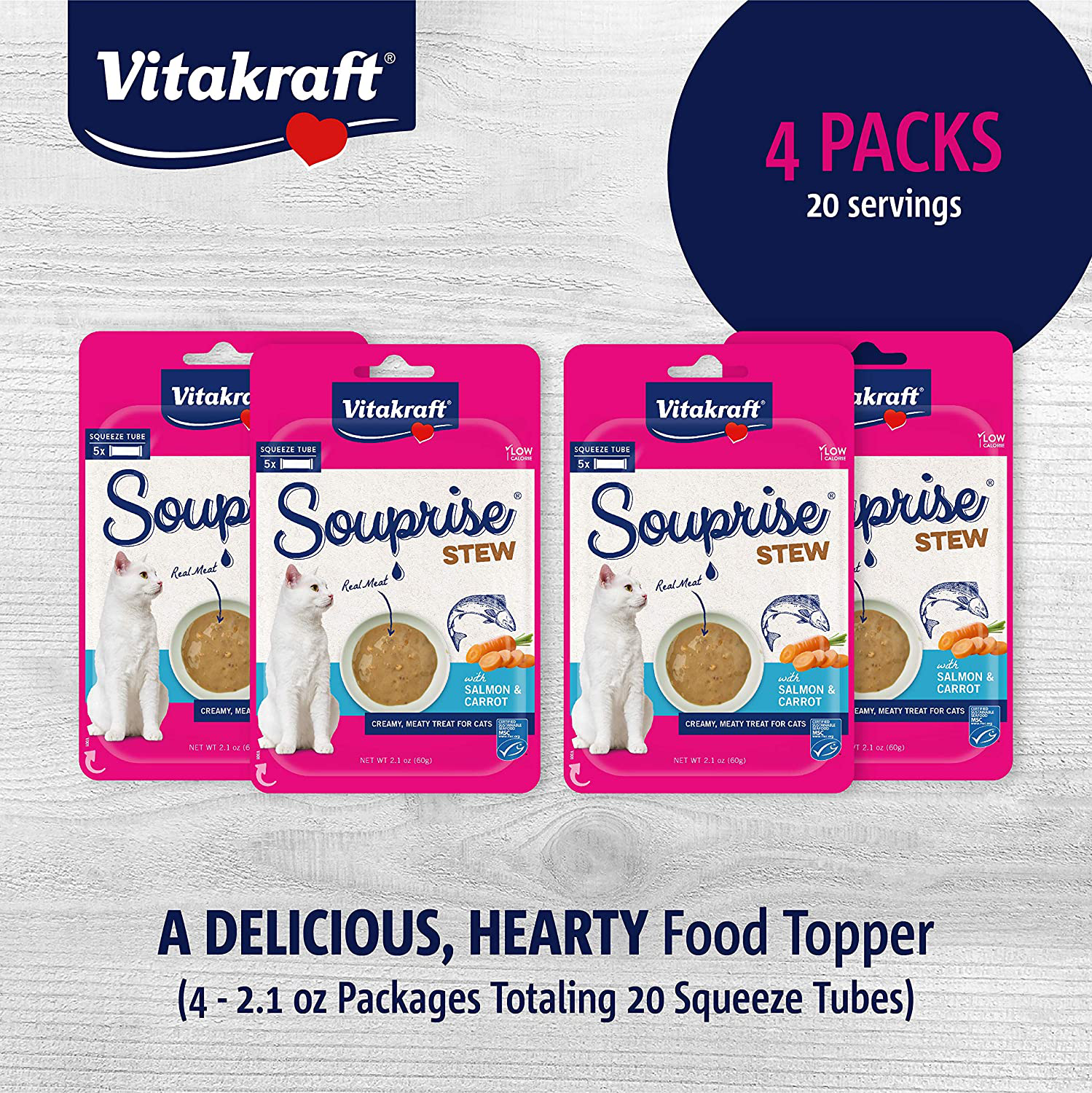 Vitakraft Souprise Stew Treat for Cats, Food Topper or between Meal Snack Animals & Pet Supplies > Pet Supplies > Cat Supplies > Cat Treats Vitakraft   