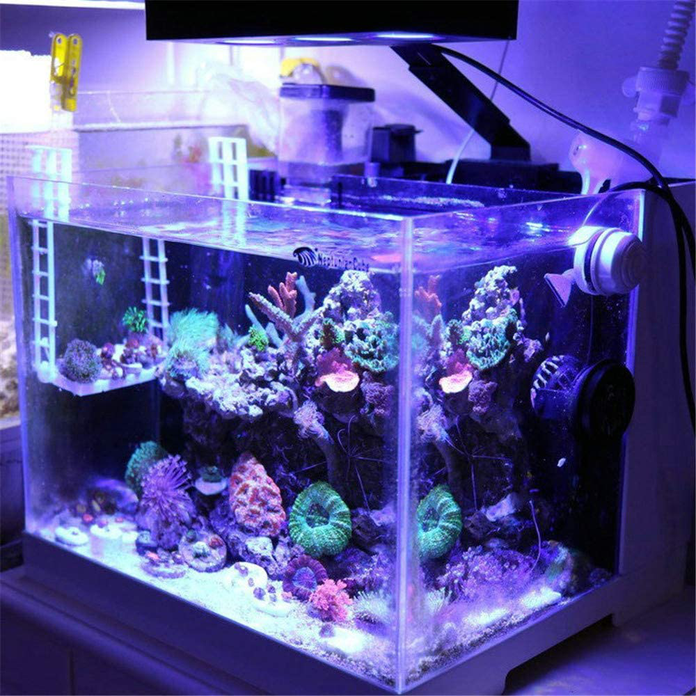Hnf LED Aquarium Coral Light, Aquarium Lights Saltwater Lighting with Touch Control and 3W Chips, 10 Level Dimming, for Reef Fish Nano Tank