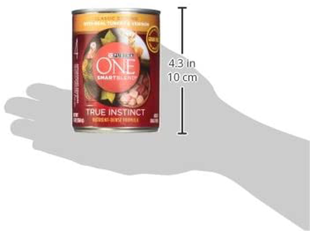 Purina ONE Grain Free, Natural Pate Wet Dog Food, Smartblend True Instinct with Real Turkey & Venison - (12) 13 Oz. Cans Animals & Pet Supplies > Pet Supplies > Small Animal Supplies > Small Animal Treats Purina ONE   