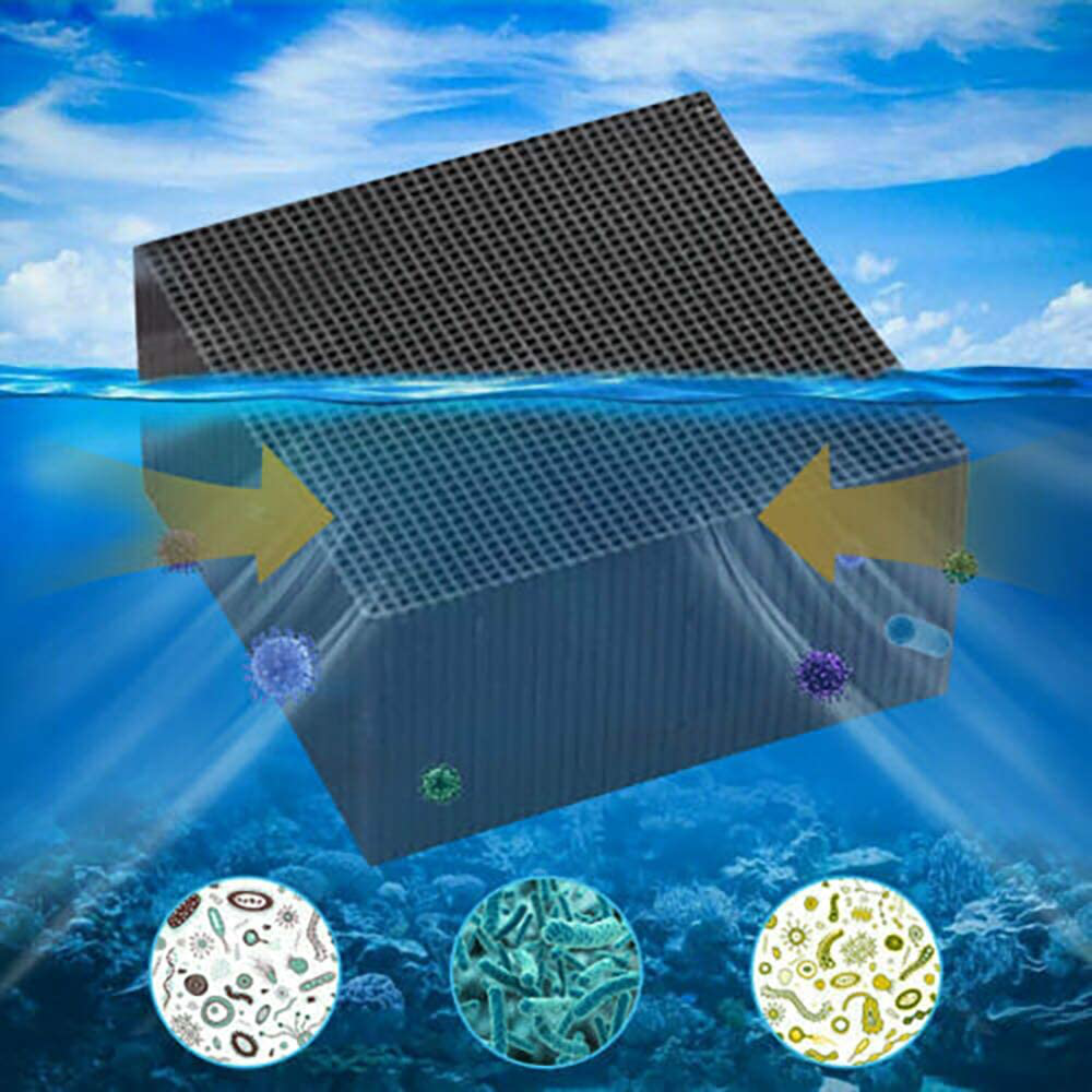 ELEDUCTMON Eco-Aquarium Water Purifier Cube Filter Activated Carbon Ultra Strong Filtration and Absorption for Aquarium,Ponds,Fish Tank, Water Tank, Water Purification
