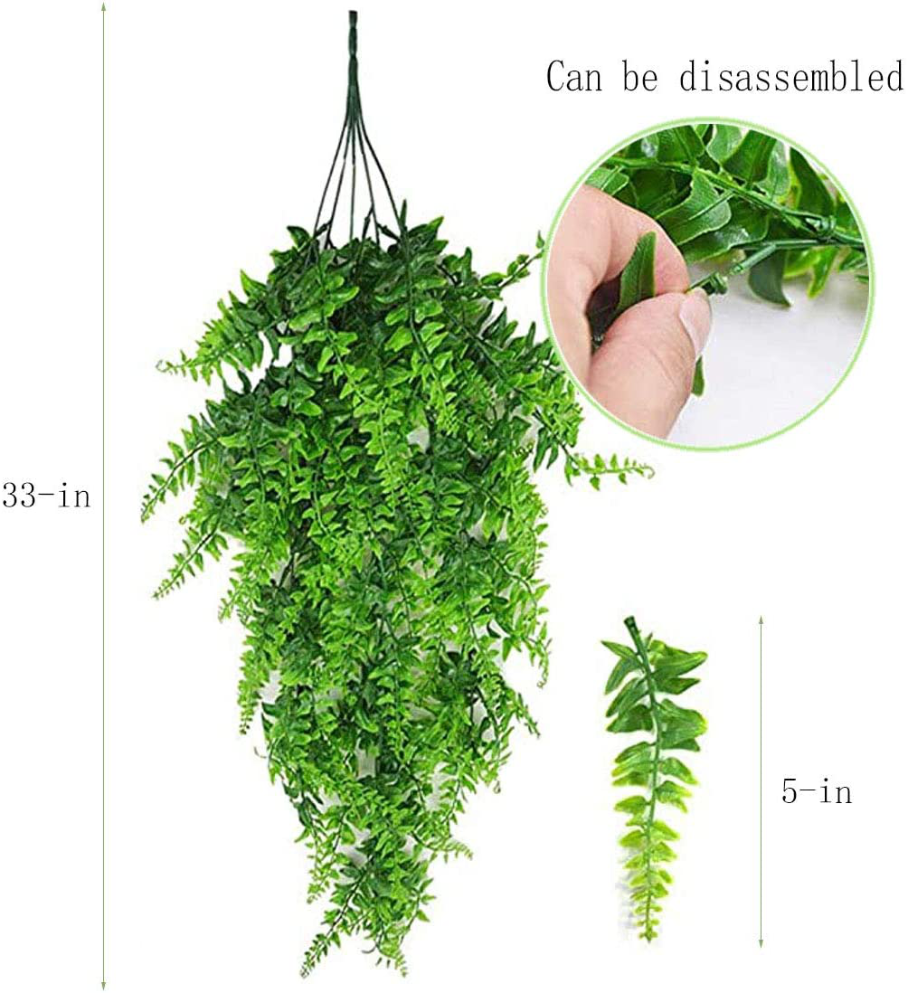 PINVNBY Bearded Dragon Tank Accessories,Reptile Plants Hanging Climbing,Lizards Habitat Natural Seagrass Hammock and Artificial Bendable Vines Branch for Chameleon Geckos Snake and Hermit Crabs Animals & Pet Supplies > Pet Supplies > Small Animal Supplies > Small Animal Habitat Accessories PINVNBY   