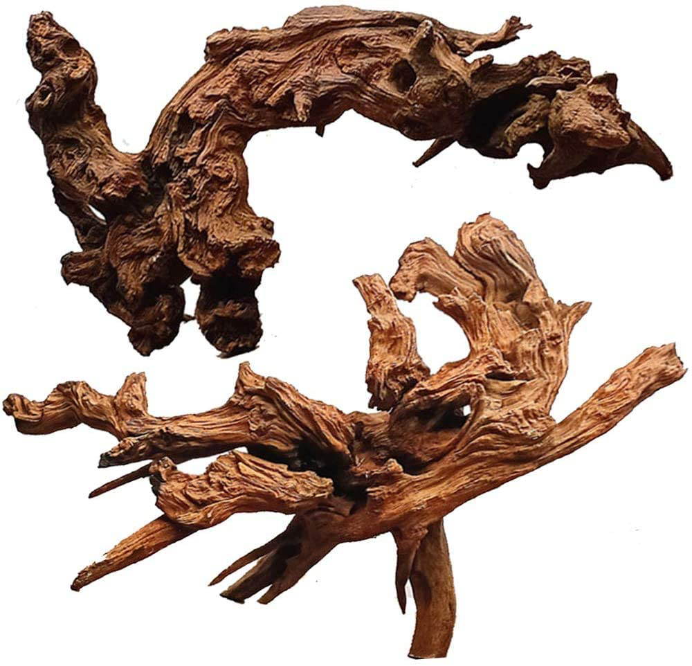 WDEFUN Natural Coral Driftwood for Aquarium Decorations,9 Inch-14 Inch Length, Large Size Driftwood for Decor on Fish Tank,Reptiles Tank Pack of 2 Pieces Animals & Pet Supplies > Pet Supplies > Fish Supplies > Aquarium Decor WDEFUN   