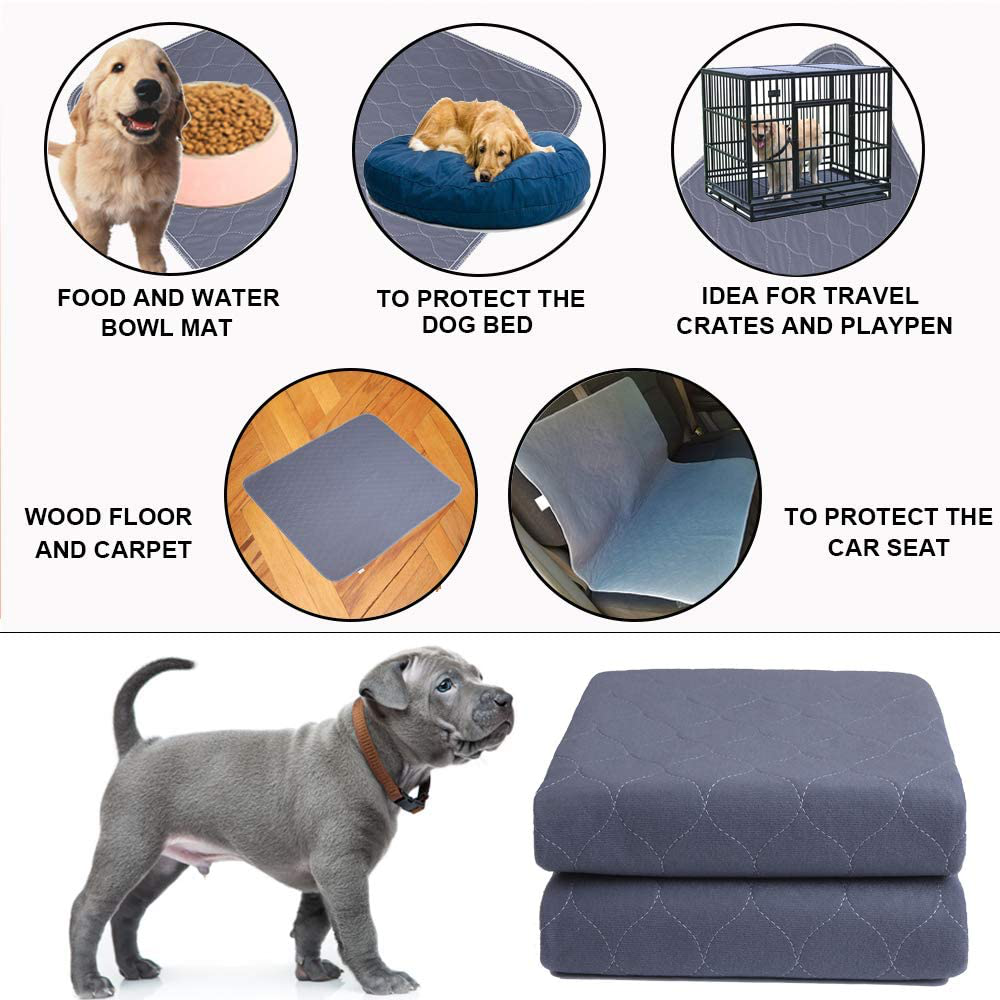  Dog Pee Pad Washable-Extra Large 72x72/65x48 Instant Absorb  Training Pads Non-Slip Pet Playpen Mat Waterproof Reusable Floor Mat for  Puppy/Senior Dog Whelping Incontinence Housebreaking : Pet Supplies