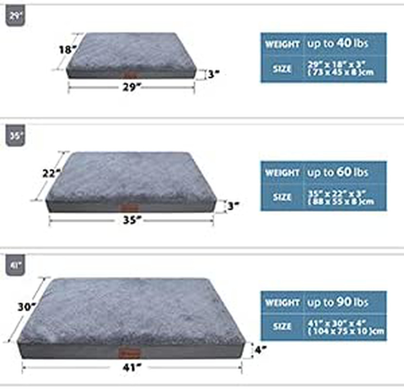MIHIKK Orthopedic Dog Bed for Medium, Large Dogs, Egg-Crate Foam Dog Bed with Removable Waterproof Cover, Pet Bed Machine Washable Animals & Pet Supplies > Pet Supplies > Dog Supplies > Dog Beds MIHIKK   
