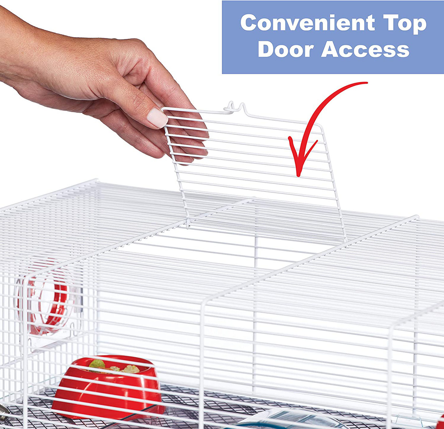 Midwest Homes for Pets Critterville Brisby Large Hamster Cage | Includes All Accessories, White Animals & Pet Supplies > Pet Supplies > Small Animal Supplies > Small Animal Habitats & Cages MidWest Homes for Pets   