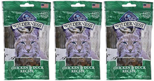 Blue Buffalo Wilderness Cat Treats-Chicken/Duck (Pack of 3) Animals & Pet Supplies > Pet Supplies > Cat Supplies > Cat Treats Blue Buffalo   