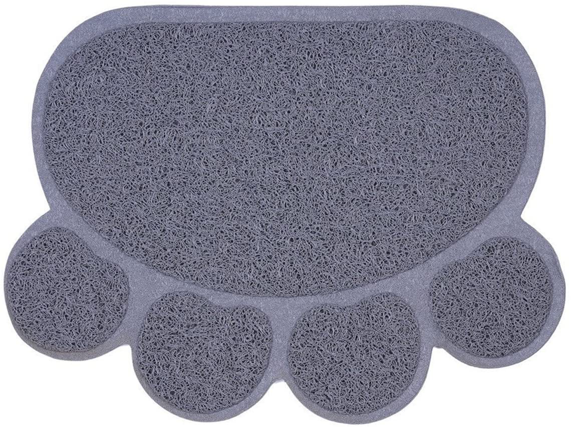 Pet Cat Litter Mat,Wonfast Waterproof PVC Paw Shaped Cat Litter Trapper Mat,45 X 60CM (Coffee) Animals & Pet Supplies > Pet Supplies > Cat Supplies > Cat Litter Box Mats WONFAST Gray  