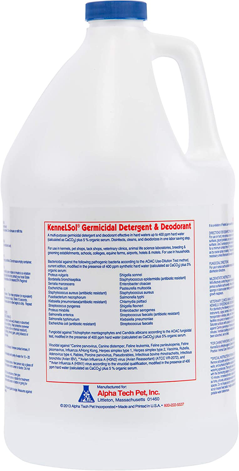 Kennelsol Dog Crate Cleaner and Disinfectant | Cleaning Concentrate, Kills Bacteria & Viruses, Parvo Disinfectant | Kennel Cleaner | 1 Gallon