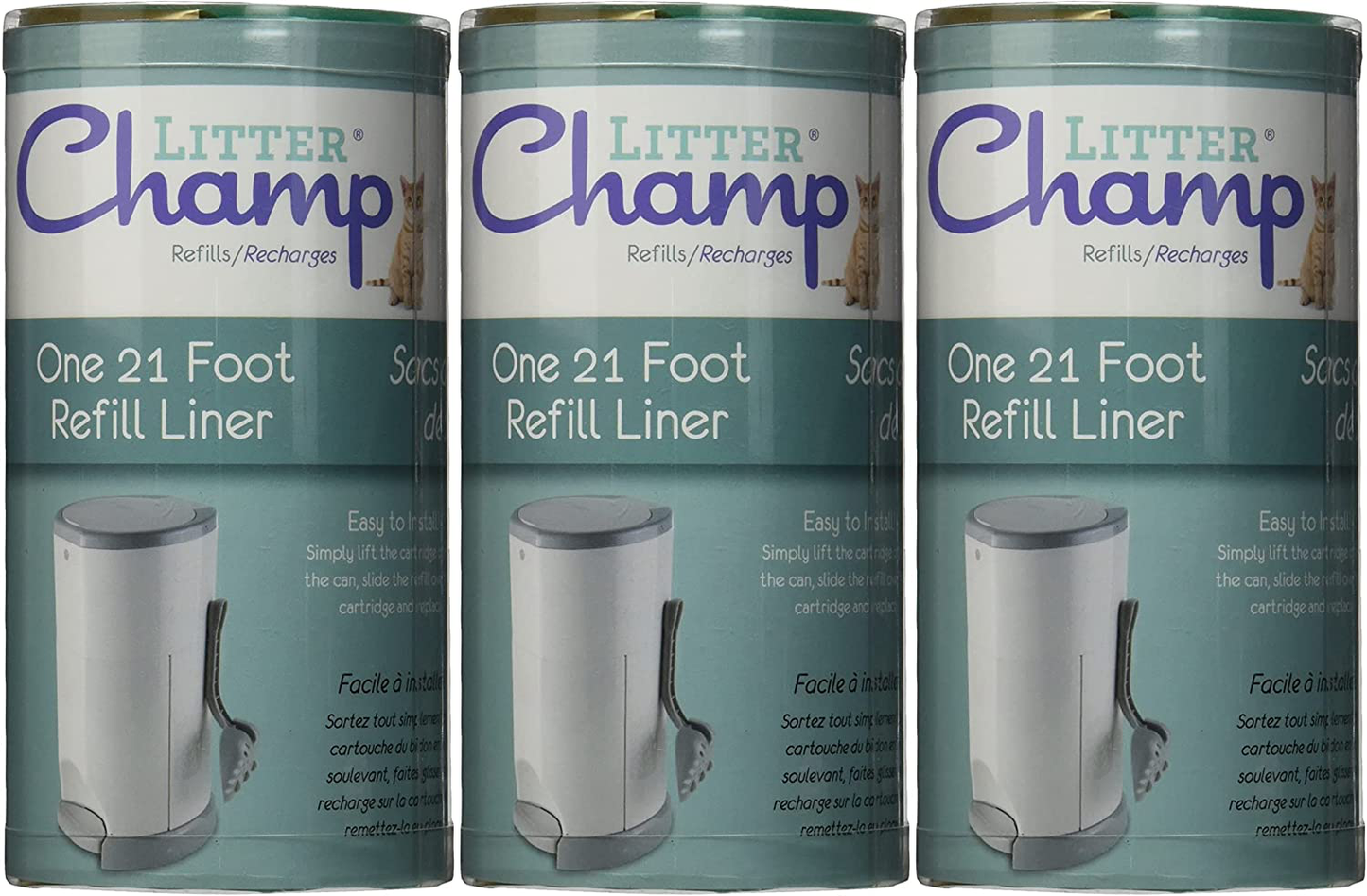 Litter Champ Refill Liner - Single Pack (Тhrее Pаck) Animals & Pet Supplies > Pet Supplies > Cat Supplies > Cat Litter Box Liners Lucky Champ   