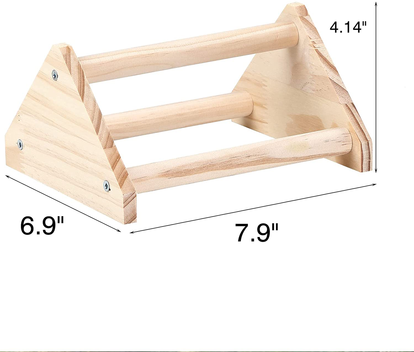 GINTUTO Chicken Perch Strong Pine Wooden Chick Jungle Gym Roosting Bar, Chick Perch Toys for Coop and Brooder for Large Bird Baby Chicks Parrot (Small) Animals & Pet Supplies > Pet Supplies > Bird Supplies > Bird Gyms & Playstands GINTUTO   