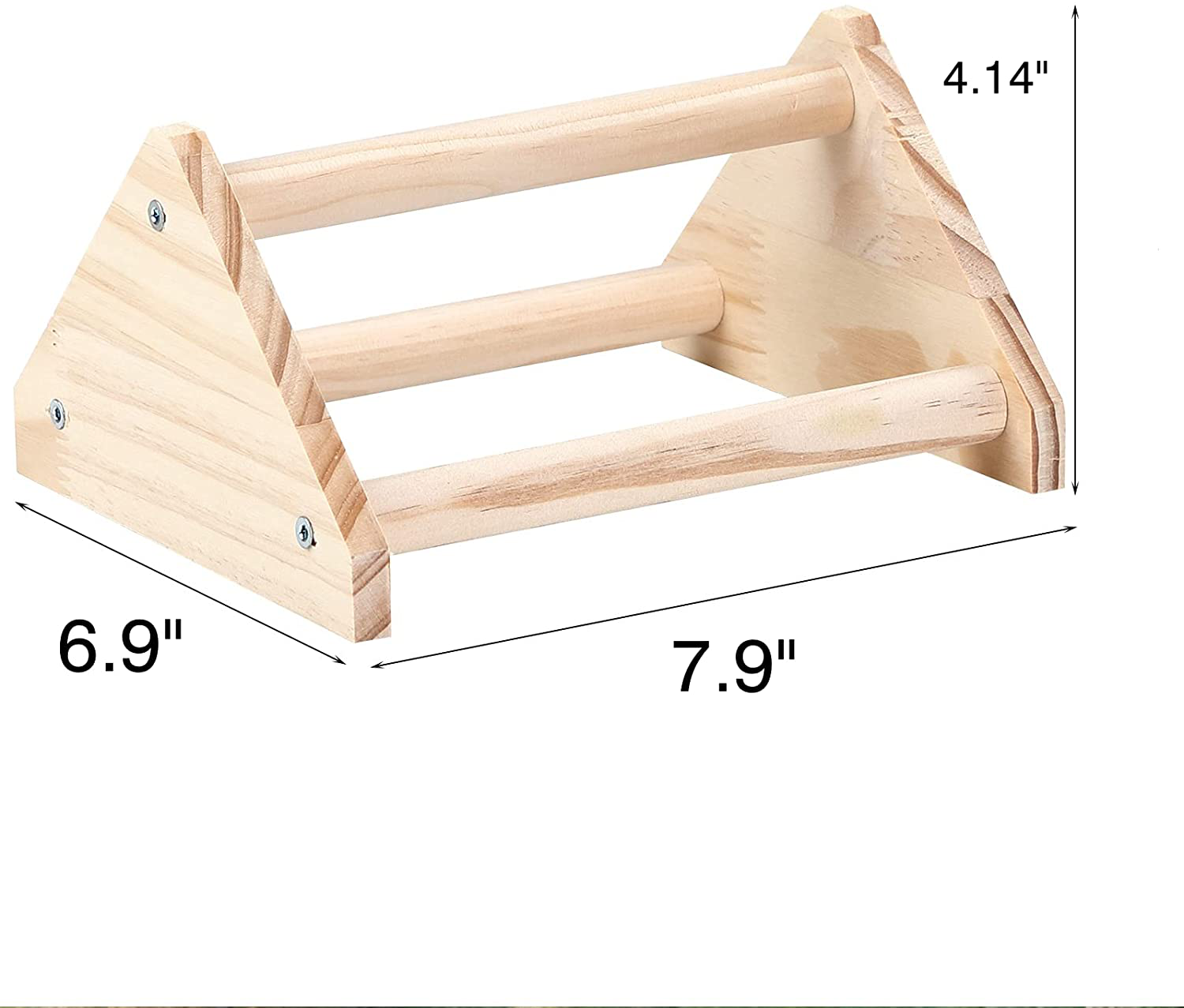 GINTUTO Chicken Perch Strong Pine Wooden Chick Jungle Gym Roosting Bar, Chick Perch Toys for Coop and Brooder for Large Bird Baby Chicks Parrot (Small) Animals & Pet Supplies > Pet Supplies > Bird Supplies > Bird Gyms & Playstands GINTUTO   