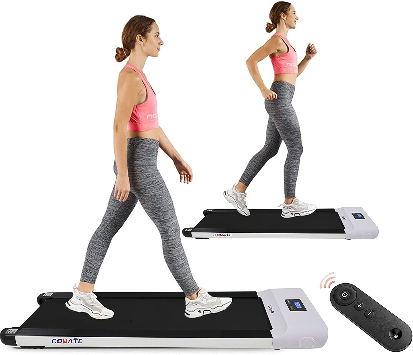 Electric Walking Pad Treadmill Home Office Under Desk Exercise Machine  Fitness