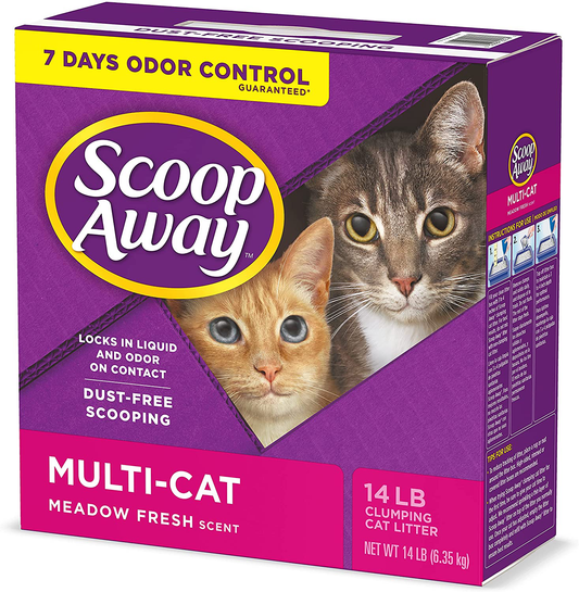 Scoop Away Multi-Cat, Scented Litter - 14 Lb Animals & Pet Supplies > Pet Supplies > Cat Supplies > Cat Litter Scoop Away   