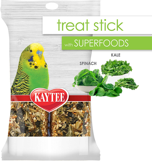 Kaytee Avian Superfood Treat Stick Spinach & Kale 5.5Oz Animals & Pet Supplies > Pet Supplies > Bird Supplies > Bird Treats Kaytee   