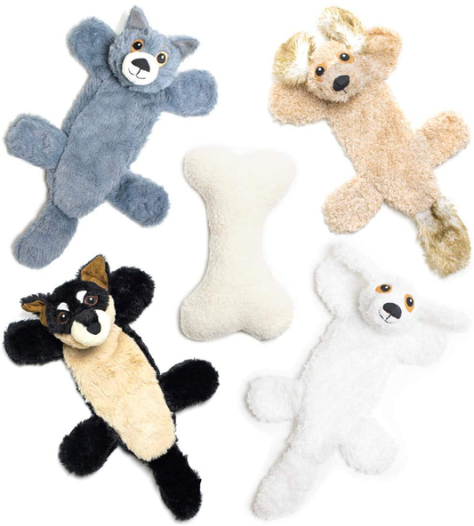 Pacific Pups Products Plush Dog Toys with Squeakers - Stuffingless Dog Toys with Squeakers - Plush Dog Toys Squeaky- No Stuffing Squeaky Dog Toys- Plush Chew Toys with Squeakers for Dogs Animals & Pet Supplies > Pet Supplies > Dog Supplies > Dog Toys Pacific Pups Products supporting pacificpuprescue.com   