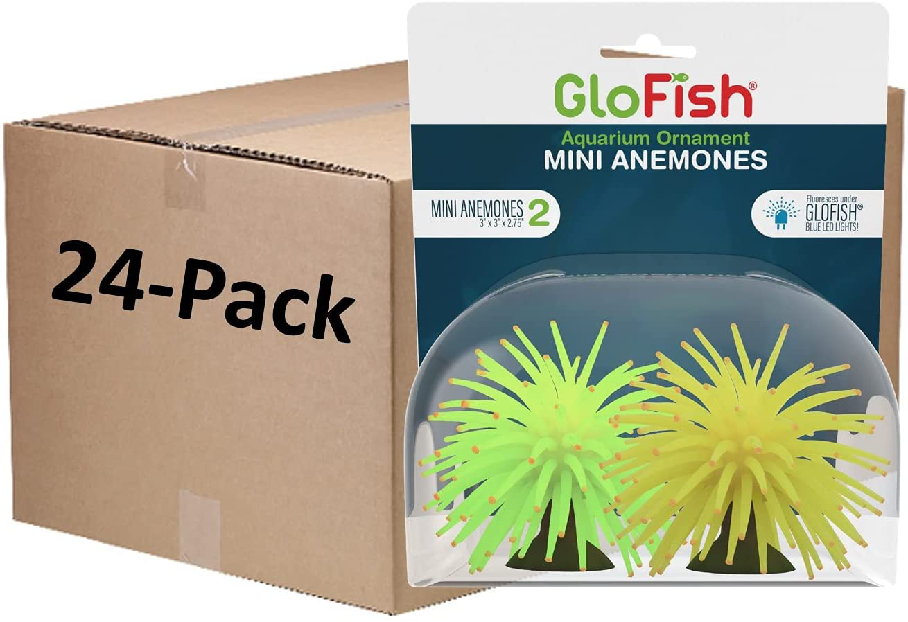 Glofish Detailed Aquarium Ornaments, Creates a Glowing Effect Animals & Pet Supplies > Pet Supplies > Fish Supplies > Aquarium Decor GloFish Mini - Yellow/Green 24 Count 