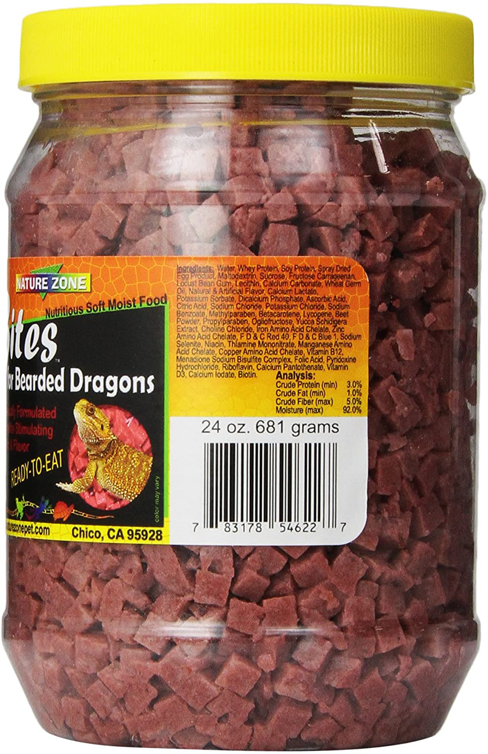 Nature Zone Bites for Bearded Dragons, Soft Moist Food, 24-Ounce Animals & Pet Supplies > Pet Supplies > Reptile & Amphibian Supplies > Reptile & Amphibian Food Nature Zone   