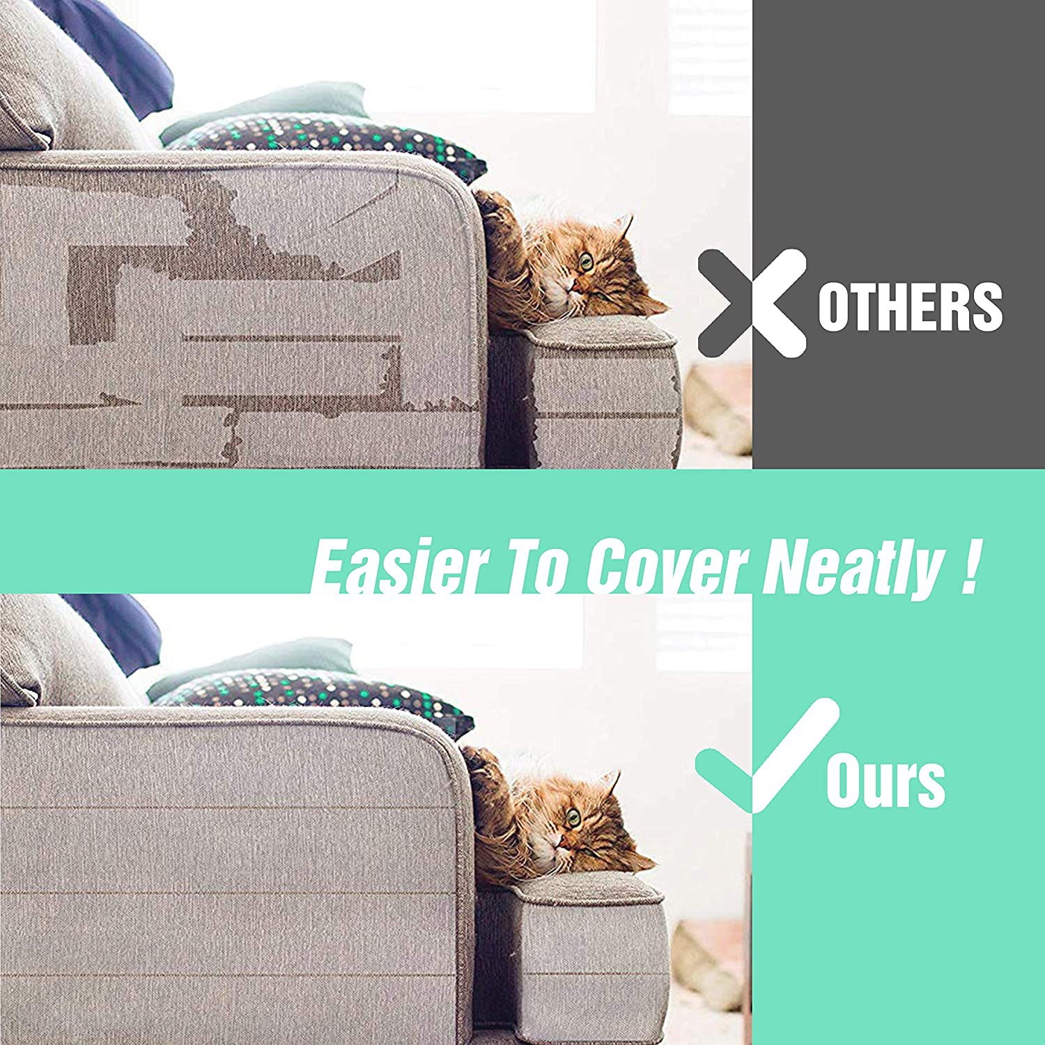 Cat Scratch Tape Furniture Protectors - Guard Your Couch, Doors and  Furniture from Anti Scratches Deterrent Cat Training Tape - Great for  Leather and Fabric Couches 