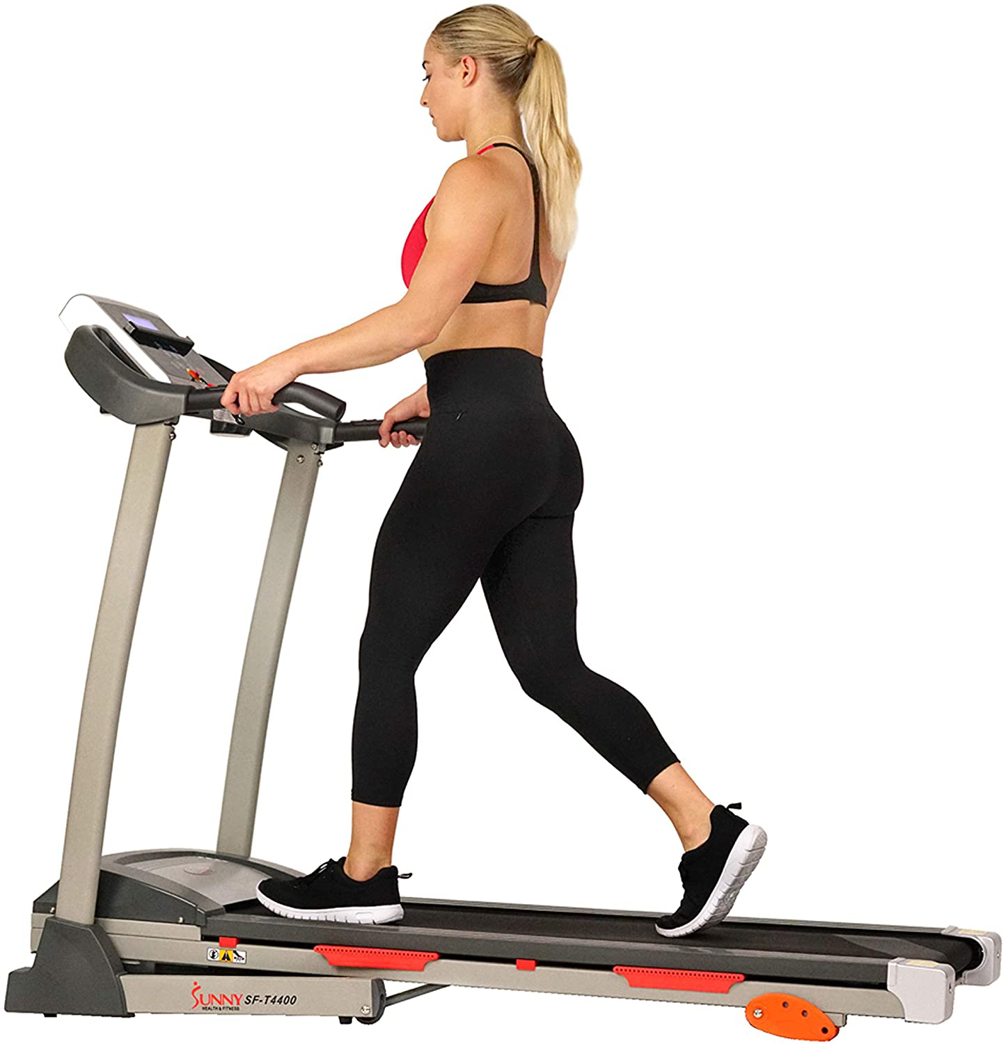 Sunny Health & Fitness Folding Treadmill with Device Holder, Shock Absorption and Incline Animals & Pet Supplies > Pet Supplies > Dog Supplies > Dog Treadmills Sunny Health & Fitness   