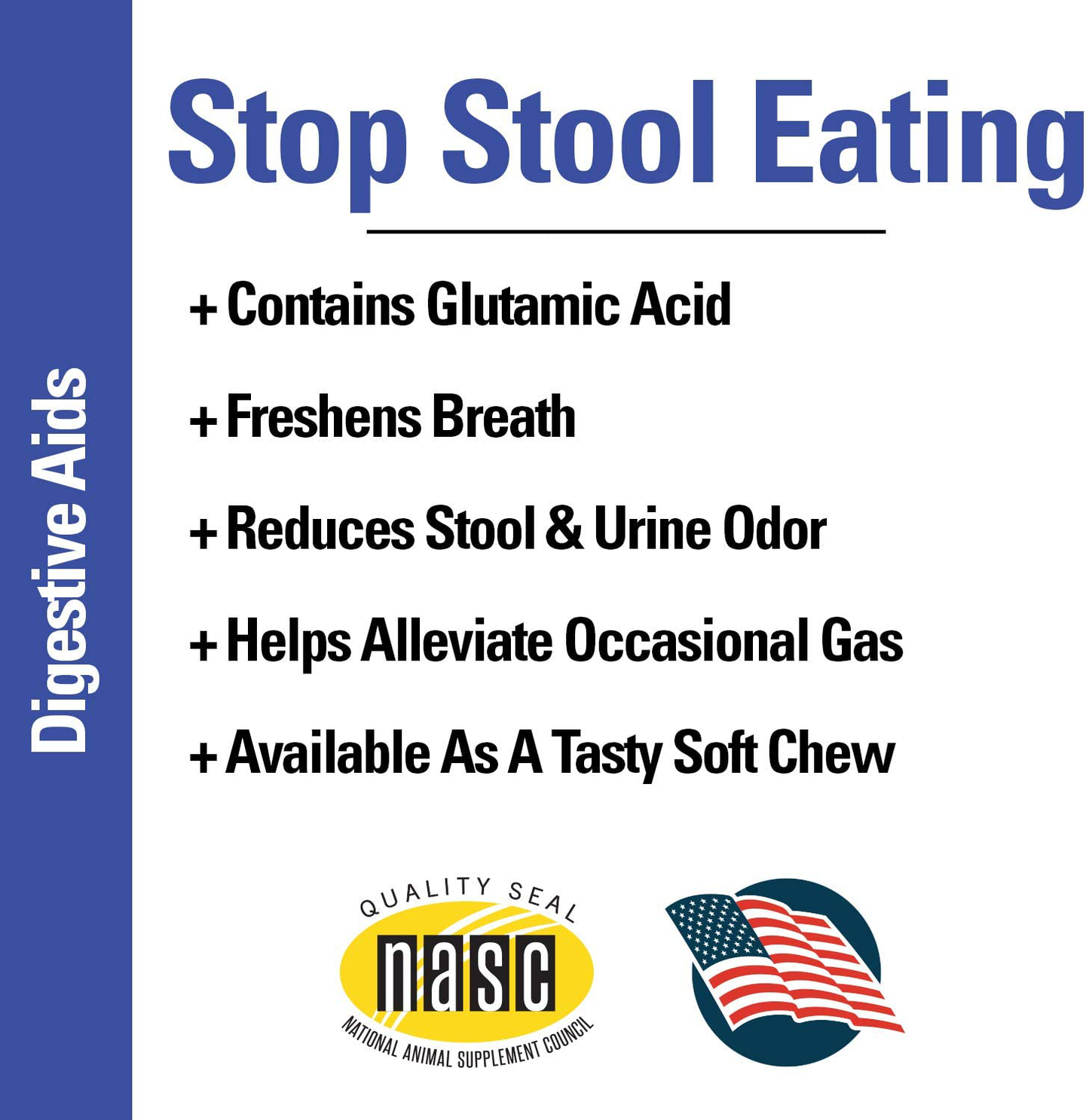 Vet Classics Stop Stool Eating Pet Health Supplement for Dogs – Dog Breath Freshener – Stops Dogs from Eating Stool – Enzymes, Probiotics Animals & Pet Supplies > Pet Supplies > Small Animal Supplies > Small Animal Treats Vet Classics   