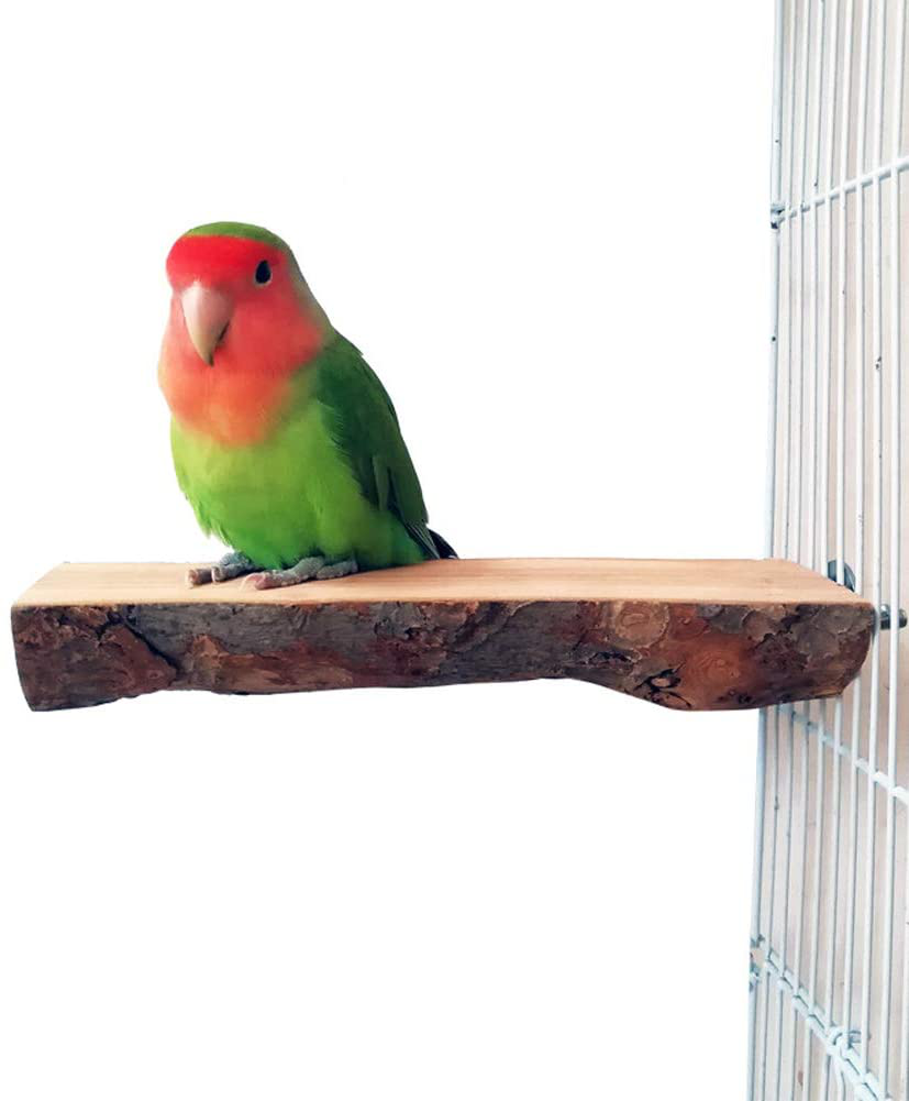 QUMY Bird Parrot Toys Hanging Bell Pet Bird Cage Hammock Swing Toy Wooden Hanging Perch Toy for Small Parakeets Cockatiels, Conures, Macaws, Parrots, Love Birds, Finches Animals & Pet Supplies > Pet Supplies > Bird Supplies > Bird Cages & Stands QUMY   