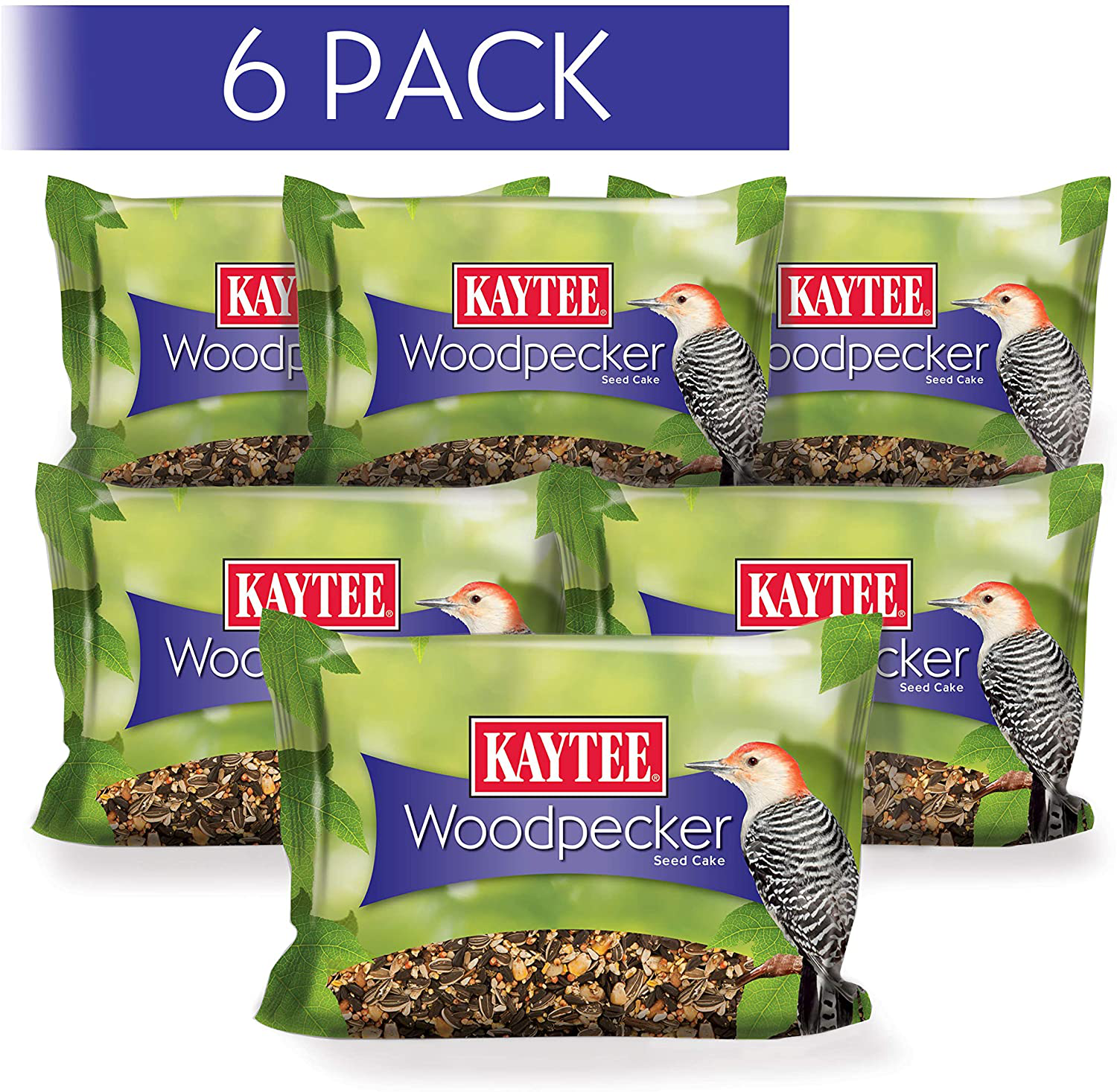 Kaytee 100541001 Woodpecker Cake, 6-Pack Animals & Pet Supplies > Pet Supplies > Bird Supplies > Bird Treats Kaytee   