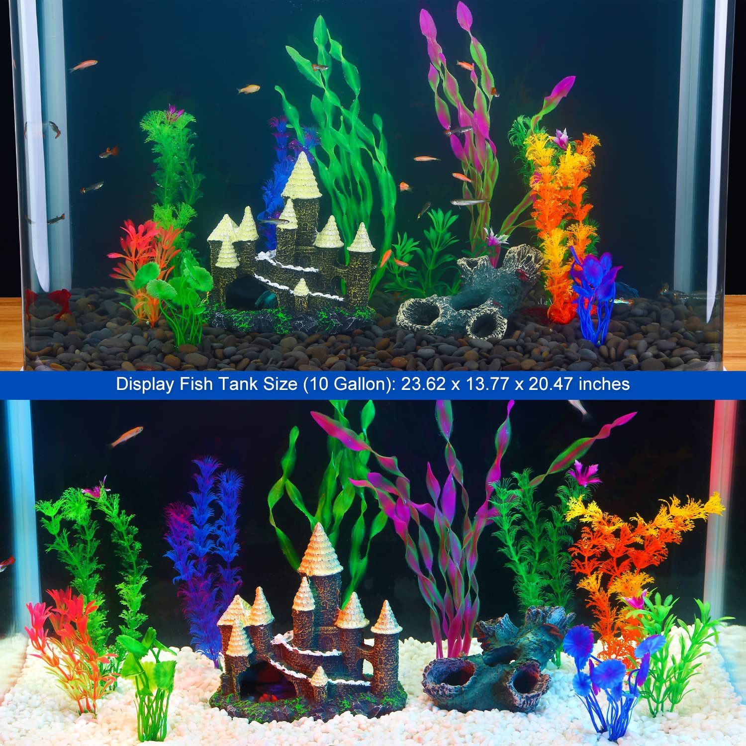Fish Tank Decorations, Aquarium Decor Accessories Set with