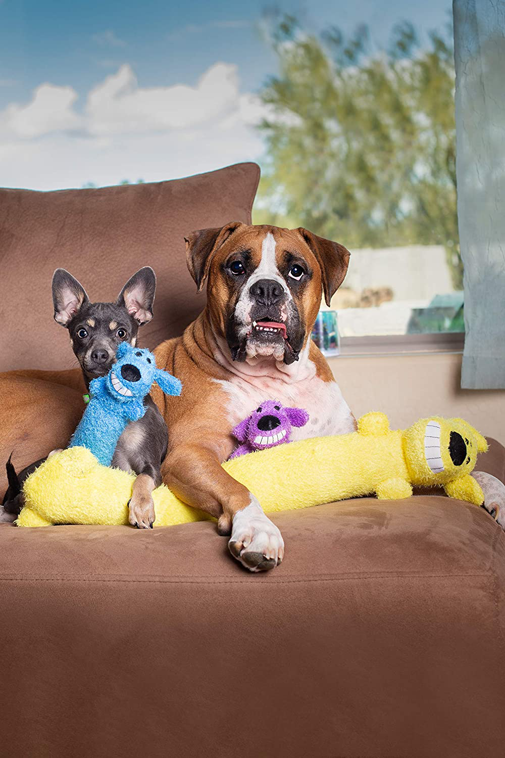 Multipet Loofa Dog Plush Dog Toy (Colors May Vary) Animals & Pet Supplies > Pet Supplies > Dog Supplies > Dog Toys Multipet   