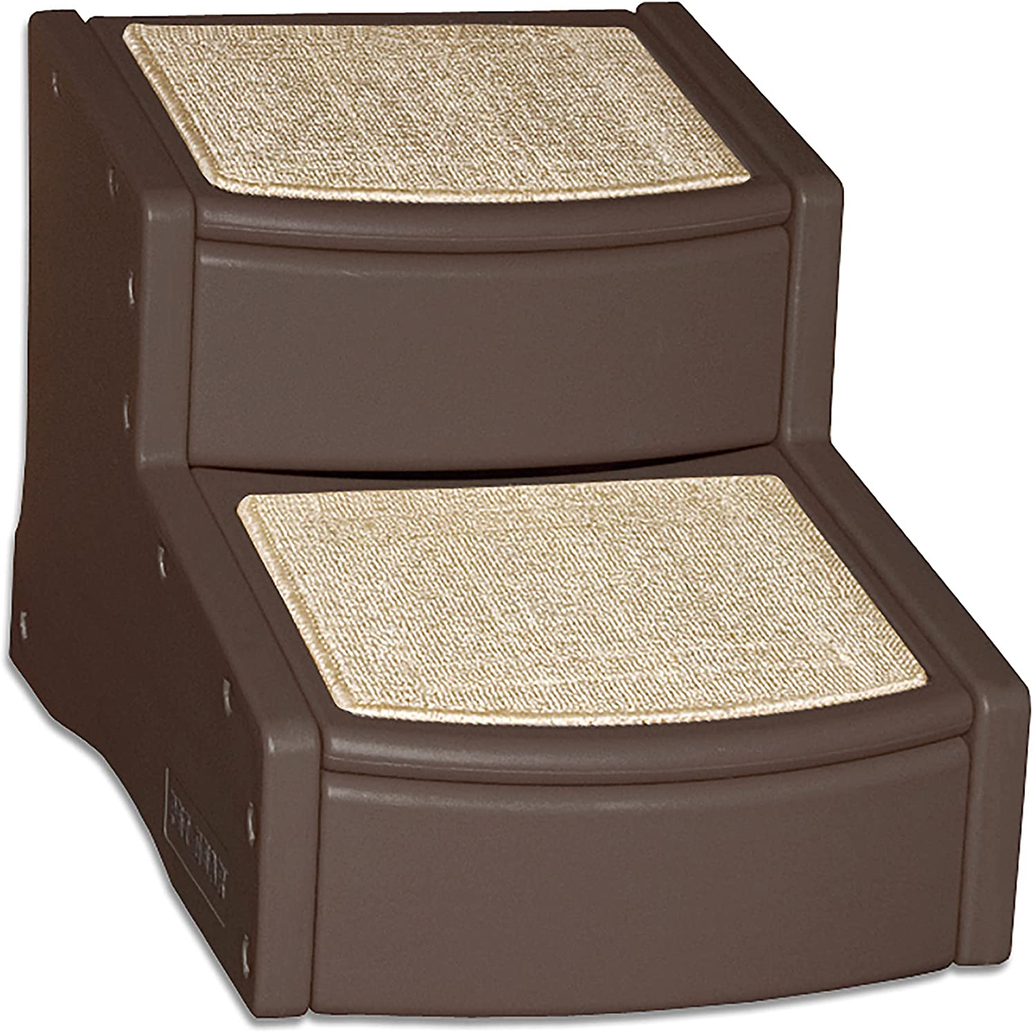 Pet Gear Easy Step II Pet Stairs, 2 Step for Cats/Dogs up to 150 Pounds, Portable, Removable Washable Carpet Tread, No Tools Required, Available in 5 Colors Animals & Pet Supplies > Pet Supplies > Dog Supplies > Dog Treadmills Pet Gear Chocolate  
