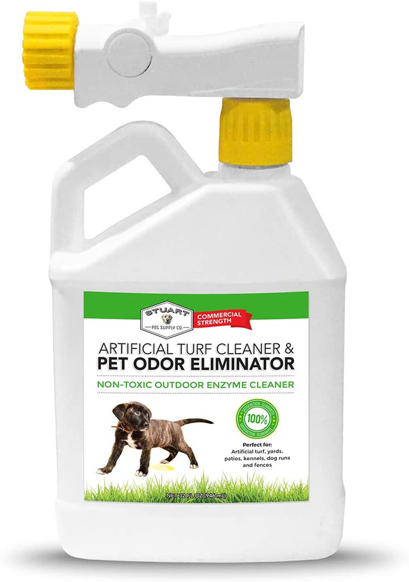 Stuart Pet Supply Artificial Turf Cleaner and Outdoor Pet Odor Eliminator Concentrate Is Ideal for Yards, Artificial Grass and Patios, Great Yard Odor Eliminator for Dogs Doggie Doo Dissolver Animals & Pet Supplies > Pet Supplies > Dog Supplies > Dog Kennels & Runs Stuart Pet Supply Co. 32 Oz.  