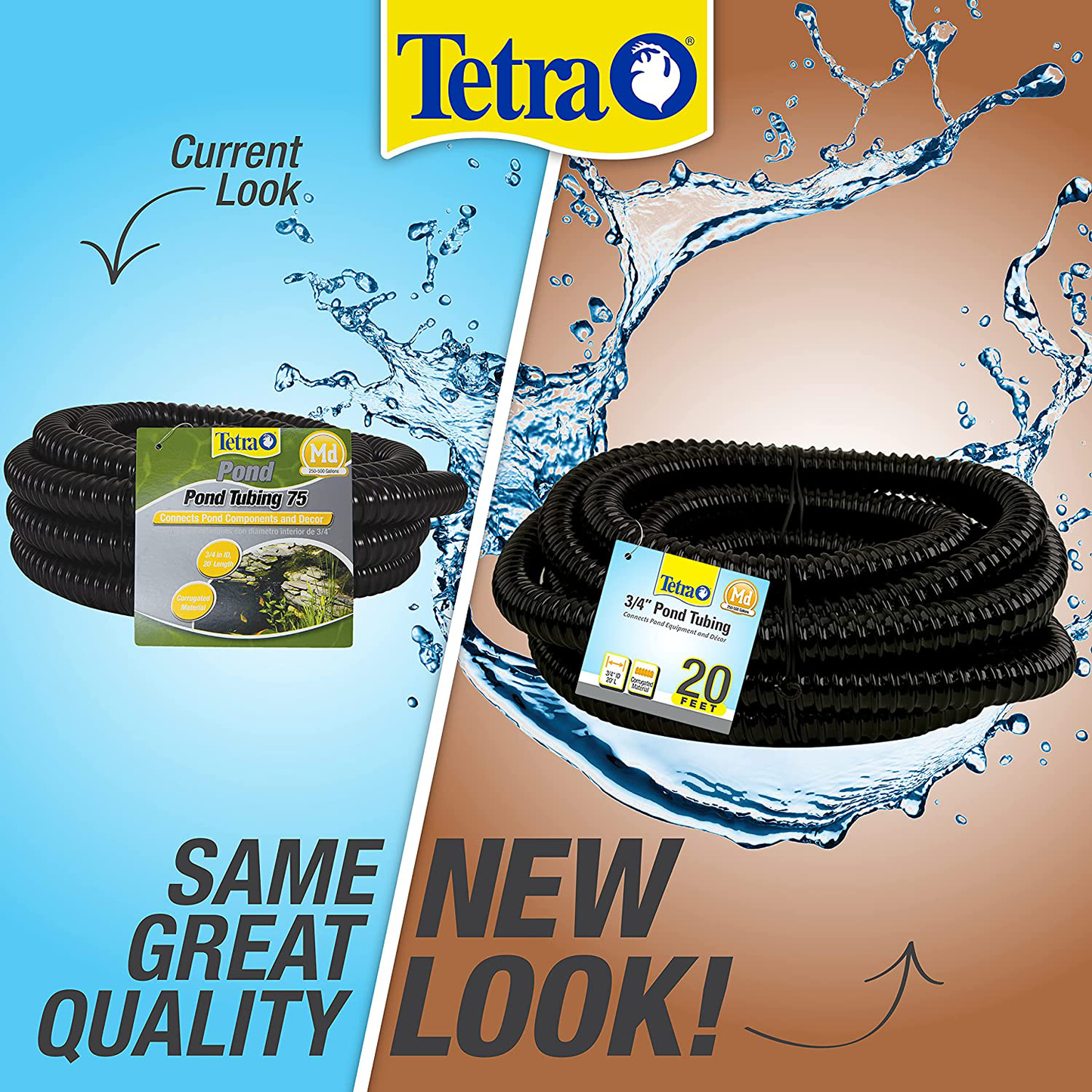 Tetrapond Pond Tubing 3/4 Inch Diameter, 20 Feet Long, Connects Pond Components Animals & Pet Supplies > Pet Supplies > Fish Supplies > Aquarium & Pond Tubing Tetra Pond   