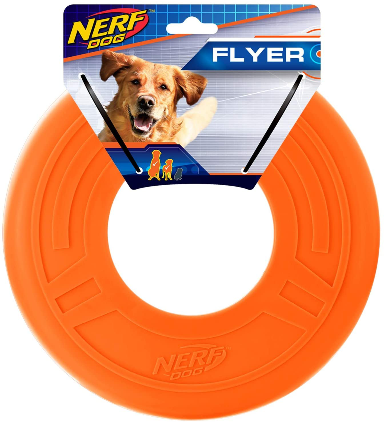 Nerf Dog 10In Atomic Flyer - Orange Animals & Pet Supplies > Pet Supplies > Dog Supplies > Dog Toys Gramercy Products, LLC   
