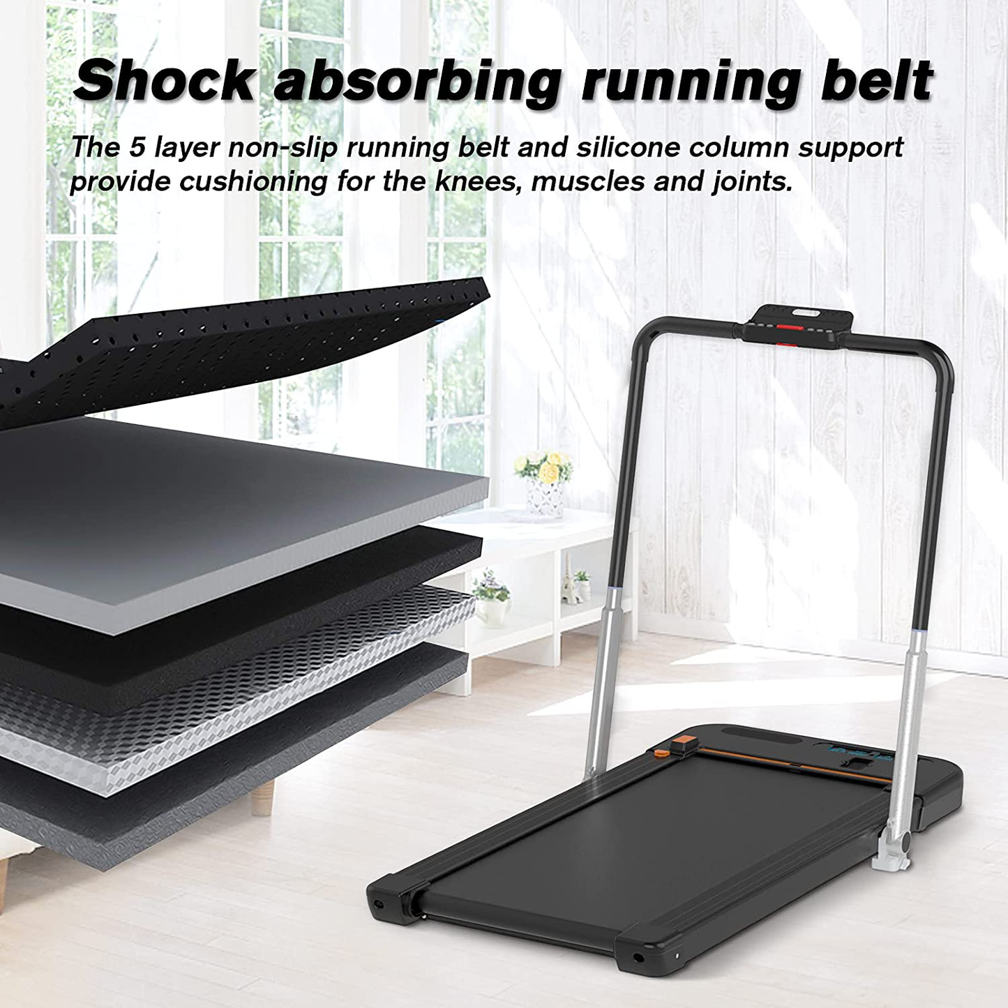 MAXFREE 2 in 1 under Desk Treadmill, 2.25 HP Folding Electric Treadmill Walking Jogging Machine with APP, Remote Control, Bluetooth Speaker, LED Display for Home, Office, Gym Animals & Pet Supplies > Pet Supplies > Dog Supplies > Dog Treadmills Maxfree Direct   