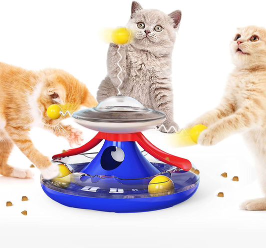 Cat Toys, Cat Laser Toys, Funny Cat Toys, Indoor Cat Toys, Balance Car Cat Toys, Kitten Toys, Cat Training Toys, Interactive Cat Toys, Squeaky Toys, Chicken Squawk Toys. Animals & Pet Supplies > Pet Supplies > Cat Supplies > Cat Toys zhenmao Turntable leaky cat toys  