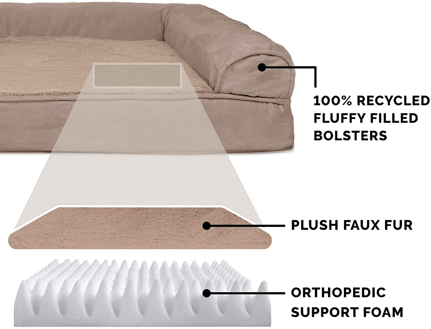 Furhaven Orthopedic, Cooling Gel, and Memory Foam Pet Beds for Small, Medium, and Large Dogs and Cats - Plush and Suede Sofa, Quilted Sofa, Comfy Couch Dog Bed, and More Animals & Pet Supplies > Pet Supplies > Cat Supplies > Cat Furniture Furhaven   