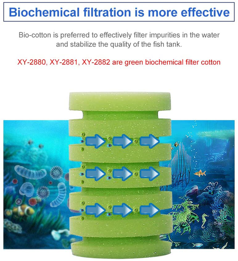 UPETTOOLS Aquarium Biochemical Sponge Filter, Ultra Quiet Aquarium Air Pump Bio Sponge Fish Tank Foam Filter Comes with 4/2 Spare Sponges 4/2 Bag of Bio Ceramic Media Balls Animals & Pet Supplies > Pet Supplies > Fish Supplies > Aquarium Fish Nets UPETTOOLS   