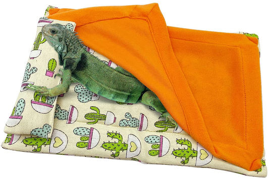 Tfwadmx Reptile Sleeping Bag Lizard Bedding with Pillow and Blanket Hideout Habitat with Soft Pad Bearded Dragon Hammock for Leopard Gecko, Rat, Hamster and Little Animal Sleepy Bed Animals & Pet Supplies > Pet Supplies > Small Animal Supplies > Small Animal Habitat Accessories Tfwadmx   