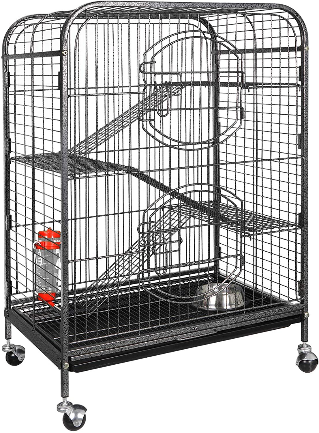 Nova Microdermabrasion 37 Inches Ferret Cage Indoor Habitats Animal Hutch with Shelves,Ramps and Tray (Wrought Iron 4 Levels) Animals & Pet Supplies > Pet Supplies > Small Animal Supplies > Small Animal Habitats & Cages Nova Microdermabrasion   