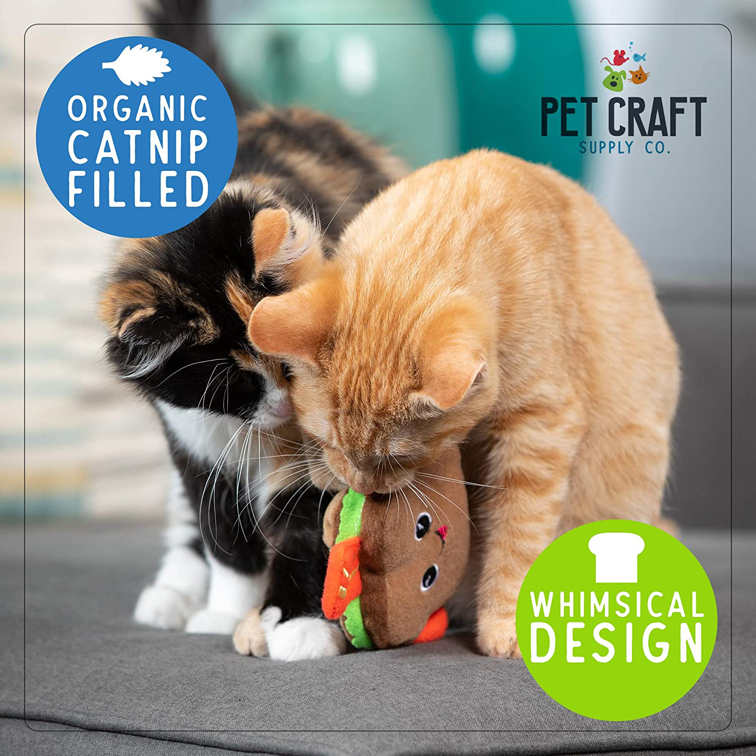 Pet Craft Supply Silly Snacks and Funny Food Crinkle Cuddling Catnip and Silvervine Interactive Cat Toys - Great for Indoor Cats and Kittens Animals & Pet Supplies > Pet Supplies > Cat Supplies > Cat Toys Pet Craft Supply   